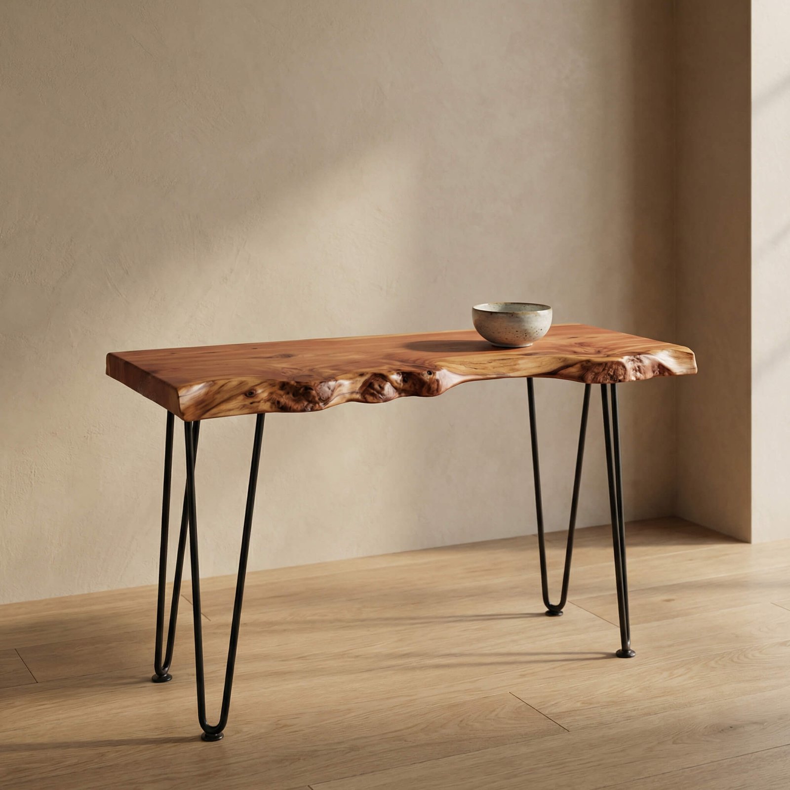 Red cedar live edge side/coffee table (1) - Image 2