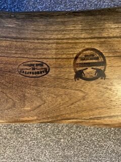 Walnut Live Edge Wood side/coffee table (1) - Image 5
