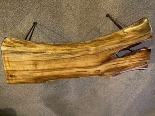 Walnut Live Edge Wood side/coffee table (1) - Image 2