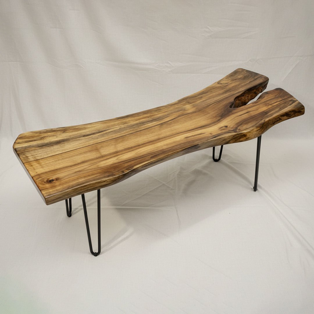 Walnut Live Edge Wood side/coffee table (1)