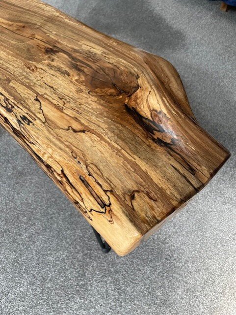 Walnut Live Edge Wood side/coffee table (2) - Image 2
