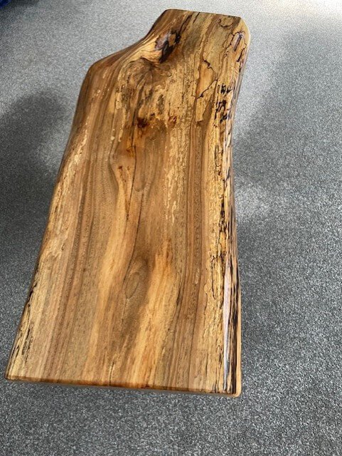 Walnut Live Edge Wood side/coffee table (2) - Image 4