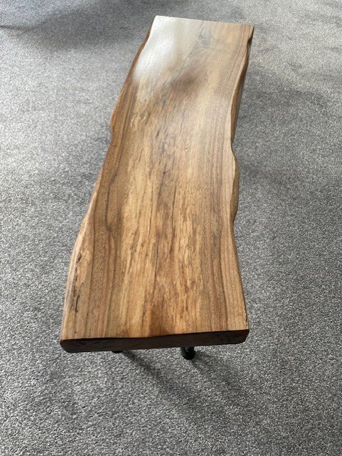 Walnut Live Edge Wood side/coffee table (3) - Image 6