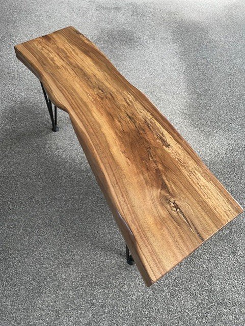 Walnut Live Edge Wood side/coffee table (3) - Image 2