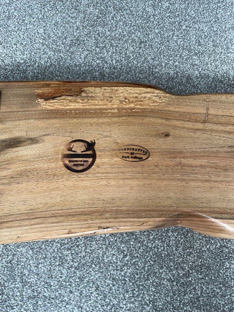 Walnut Live Edge Wood side/coffee table (3) - Image 4