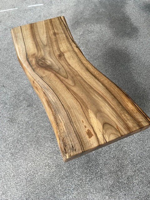 Walnut Live Edge Wood side/coffee table (4) - Image 4
