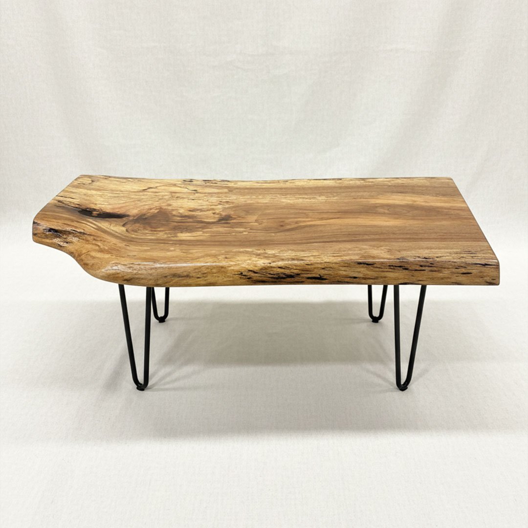 Walnut Live Edge Wood side/coffee table (2)