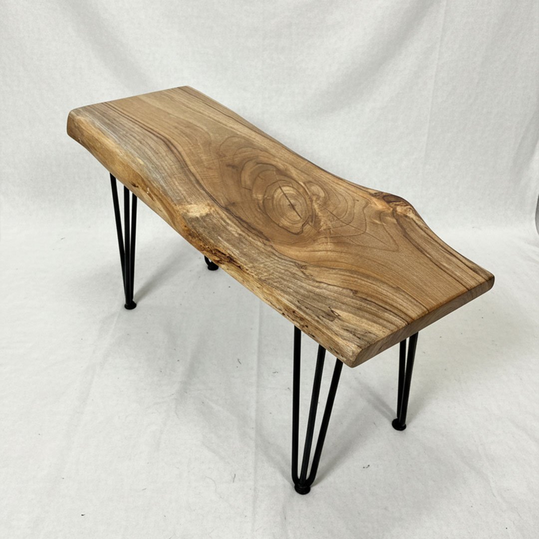 Walnut Live Edge Wood side/coffee table (5)